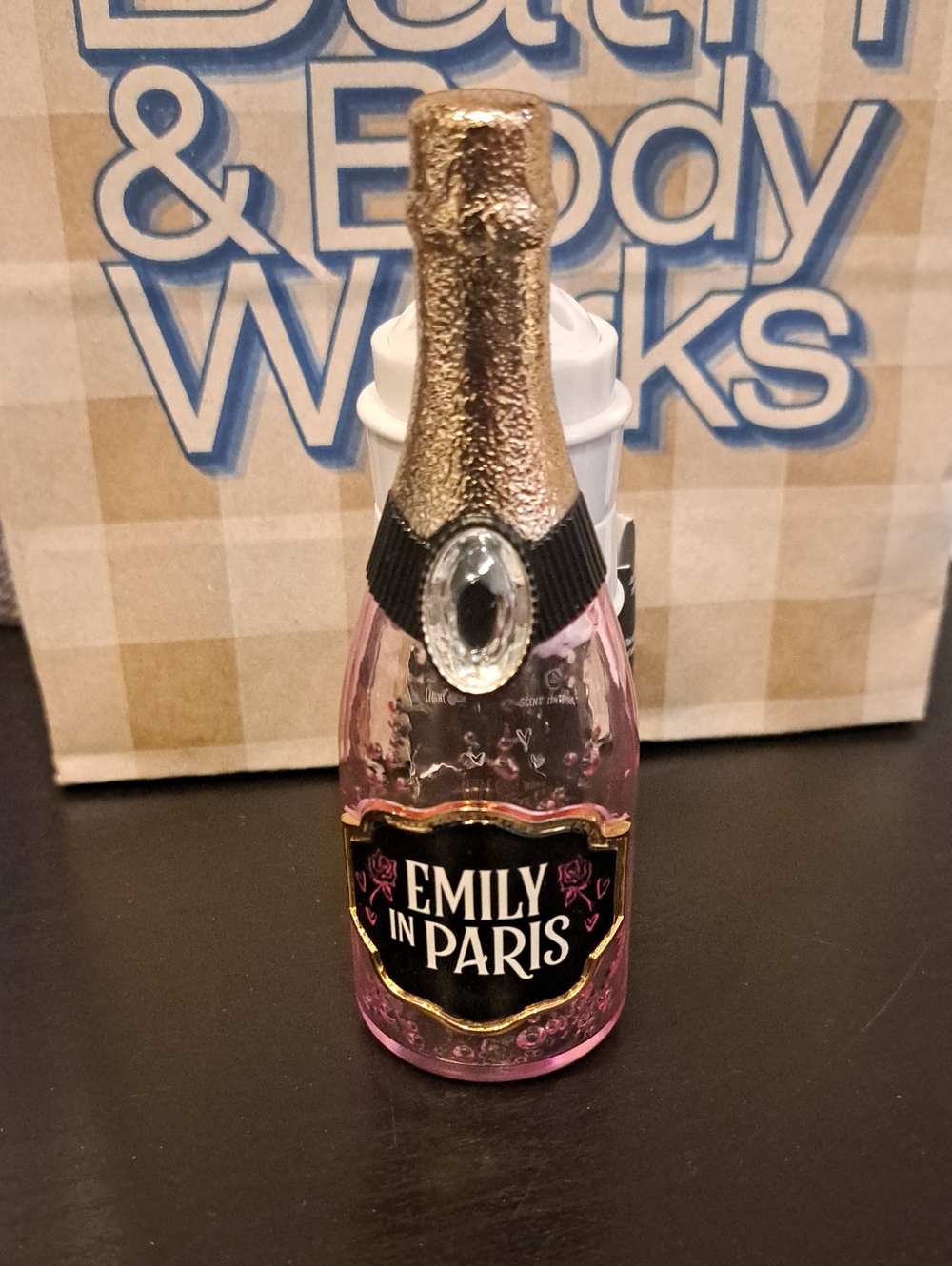 Bath & Body Works Emily In Paris Pink Champagne Bottle Wallflower Plug
